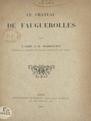 cover image of Le château de Fauguerolles